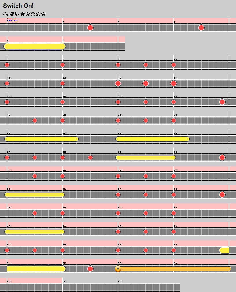 難易度表 かんたん Switch On 太鼓の達人 譜面とかwiki